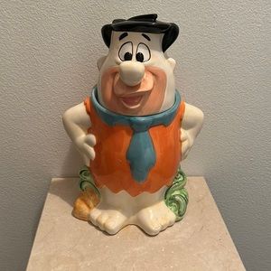 Vintage Fred Flintstone cookie Jar 12” circa 1980s Certified International